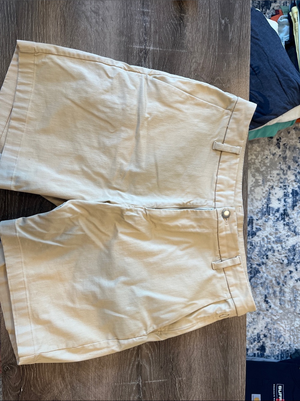 lululemon athletica Men's Khaki Flat Front Shorts